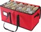 Christmas Tree Storage Bag with 1.6-Inch Wheels, Rolling Storage Bag, up to 7.5 ft, For Disassembled Holiday Tree, Length-Adjustable Handles, 600D Oxford Fabric, Cherry Red URXS004R03